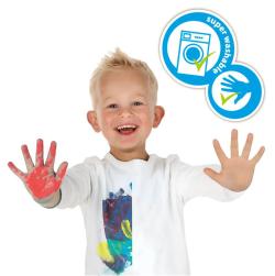 SES Creative Barvy pastelové prstové baby set 6x 45ml v kelímku
