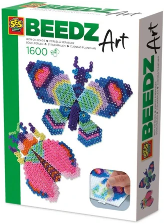 SES Creative Beedz zažehlovací 3D korálky Art motýl a brouk 1600ks SES Creative Beedz zažehlovací 3D korálky Art motýl a brouk 1600ks