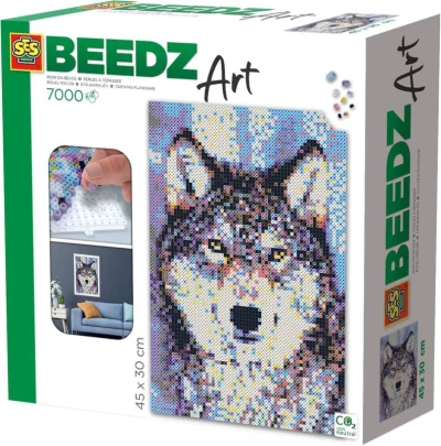 SES Creative Beedz zažehlovací 3D korálky Art vlk 7000ks SES Creative Beedz zažehlovací 3D korálky Art vlk 7000ks
