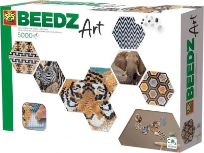 SES Creative Beedz zažehlovací 3D korálky hexagonální Art safari 5000ks SES Creative Beedz zažehlovací 3D korálky hexagonální Art safari 5000ks