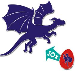 SES Creative Drak líhnoucí se ve vejci do vody s překvapením 4 druhy