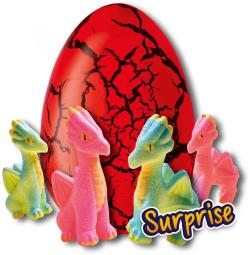 SES Creative Drak líhnoucí se ve vejci do vody s překvapením 4 druhy