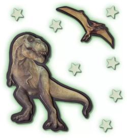 SES Creative Explore Dinosauři s hvězdami nástěnná dekorace ve tmě svítící