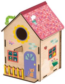 SES Creative Explore Ptačí budka kreativní set dřevěná (stavebnice)