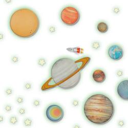 SES Creative Explore Svítící planety dekorace nálepky svítící ve tmě