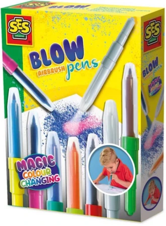 SES Creative Foukací fixy měnící se barvy set 7ks SES Creative Foukací fixy měnící se barvy set 7ks