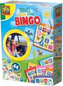 SES Creative Hra Bingo cestovní samolepky do auta (společenská hra)