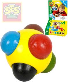 SES Creative Kulička voskovka barevná baby kreslící 6 barev pro miminko