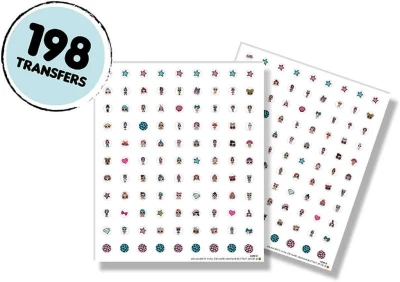 SES Creative L.O.L. Surprise! Zdobení nehtů samolepky na nehty set 198ks