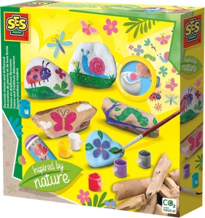 SES Creative Malování kamínků a klacíků kreativní set v krabici SES Creative Malování kamínků a klacíků kreativní set v krabici