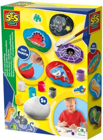SES Creative Malování kamínků kreativní set se samolepkami SES Creative Malování kamínků kreativní set se samolepkami