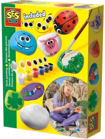 SES Creative Malování na kamínky kreativní set pro dívky v krabici SES Creative Malování na kamínky kreativní set pro dívky v krabici