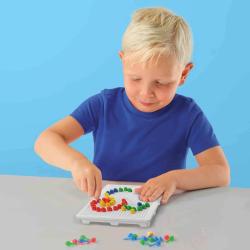 SES Creative Mozaika na desce malá barevné kloboučky 100 dílků