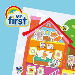 SES Creative Můj první plakát Dům kreativní baby set 100 samolepek