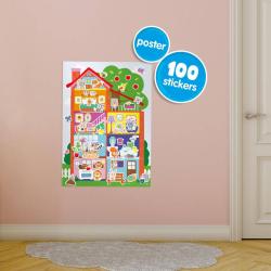 SES Creative Můj první plakát Dům kreativní baby set 100 samolepek