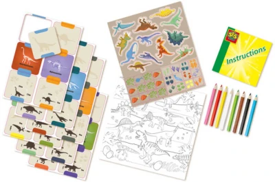 SES Creative Nauč se poznávat dinosaury kreativní set v krabici