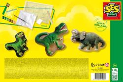 SES Creative Odlévání a malování ze sádry set s formičkami dinosauři