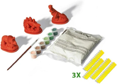 SES Creative Sádroví dinosauři kreativní set k odlévání z gumové formy