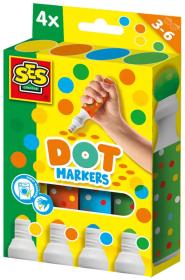 SES Creative Tečkovací fixy XXL set 4 barvy SES Creative Tečkovací fixy XXL set 4 barvy