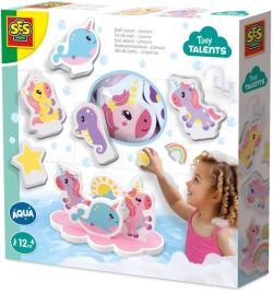 SES Creative Tiny Talents baby vodolepky jednorožci set 9ks do vany