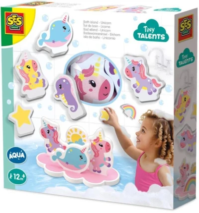 SES Creative Tiny Talents baby vodolepky jednorožci set 9ks do vany SES Creative Tiny Talents baby vodolepky jednorožci set 9ks do vany