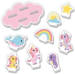 SES Creative Tiny Talents baby vodolepky jednorožci set 9ks do vany