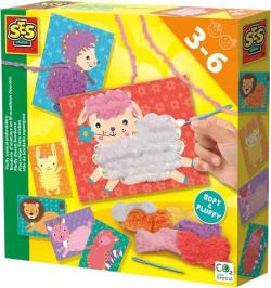SES Creative Vyšívání zvířátek pomocí příze kreativní set v krabici