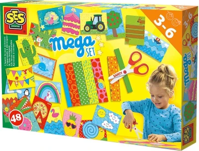 SES Creative Vystřihování kreativní mega set s nůžkami v krabici SES Creative Vystřihování kreativní mega set s nůžkami v krabici