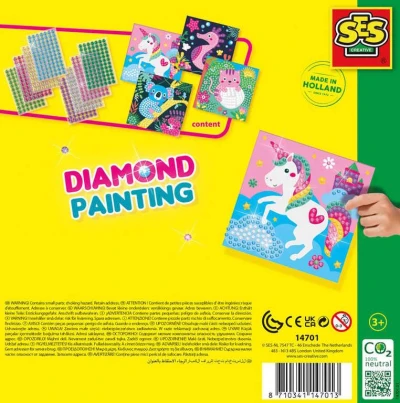 SES Creative Zdobení třpytivými kamínky 1440ks kreativní set veselá zvířátka