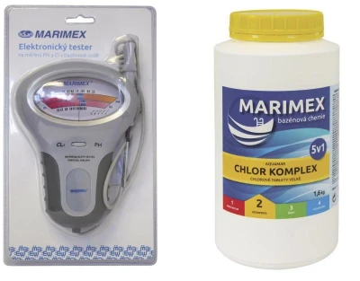 Set - Marimex Tester elektronický na pH a Cl + Marimex Chlor Komplex 5v1 1,6 kg (tableta) Set - Marimex Tester elektronický na pH a Cl + Marimex Chlor Komplex 5v1 1,6 kg (tableta)