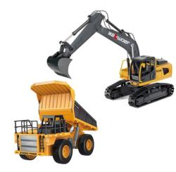 SET RC bagr + RC Dump Truck 1:24