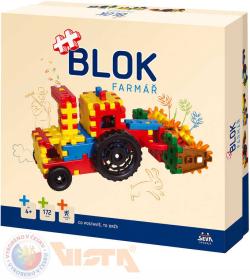 Seva BLOK Farmář plastová (stavebnice) 172 dílků v krabici Seva BLOK Farmář plastová (stavebnice) 172 dílků v krabici