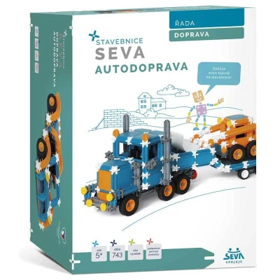 Seva DOPRAVA Autodoprava polytechnická (stavebnice) 743 dílků