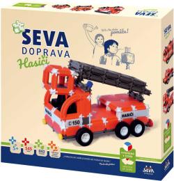 Seva DOPRAVA Hasiči plastová (stavebnice) 545 dílků v krabici