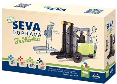 Seva DOPRAVA Ještěrka polytechnická (stavebnice) 112 dílků