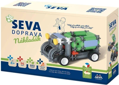 Seva DOPRAVA Náklaďák polytechnická (stavebnice) 96 dílků