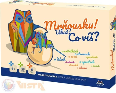 Seva Hra magnetická vědomostní Mrňousku! Ukaž! co víš? (společenská hra)