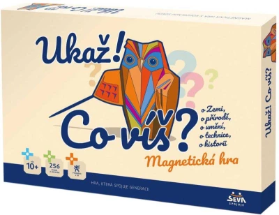 Seva Hra magnetická vědomostní Ukaž! co víš? (společenská hra) Seva Hra magnetická vědomostní Ukaž! co víš? (společenská hra)