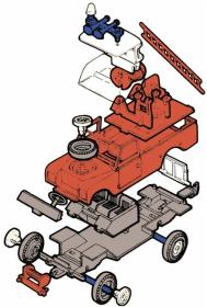 Seva Monti System 03 Auto Land Rover TEAM 21 stavebnice MS03 0101-3