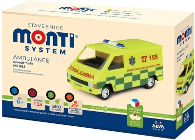 Seva Monti System 06.1 auto žlutá ambulance sanitka MS06 0102-06