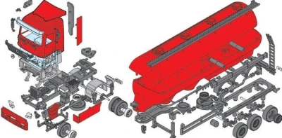 Seva Monti System 57 Auto Mercedes Actros SILOTRANS MS57 0109-57