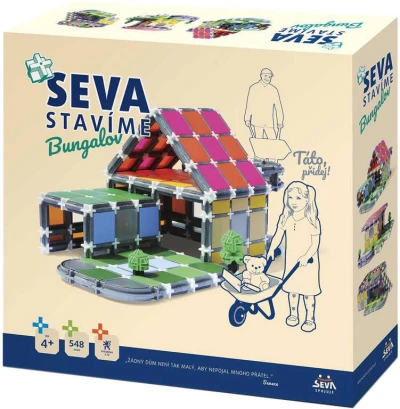 Seva Stavíme - Bungalov plastová (stavebnice) 458 dílků Seva Stavíme - Bungalov plastová (stavebnice) 458 dílků
