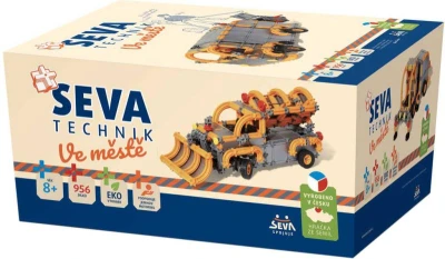 Seva TECHNIK Ve městě plastová XL (stavebnice) 956 dílků v krabici