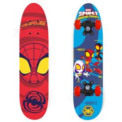 Seven Skateboard Spiderman, červený