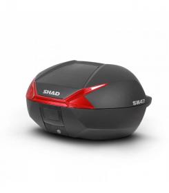 Shad Box scooter SH47 Top Case (Black/Red)