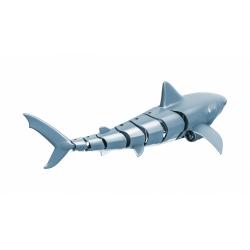 SHARKY, dálkově ovládaný žralok modrý, 4 kanály, dvě lodní turbíny, 2,4Ghz, RTR
