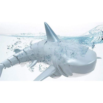 SHARKY, dálkově ovládaný žralok modrý, 4 kanály, dvě lodní turbíny, 2,4Ghz, RTR