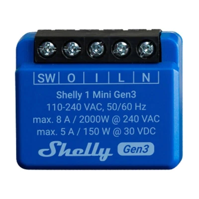 Shelly Řídicí jednotka 1 Mini Gen3