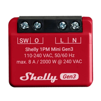 Shelly Řídicí jednotka 1PM Mini Gen3