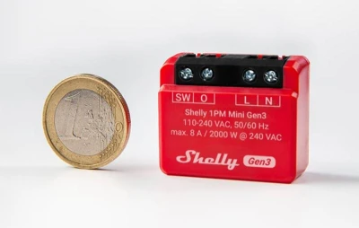 Shelly 1PM Mini Gen3 Wi-Fi/Bluetooth sada 2 chytrých spínačů